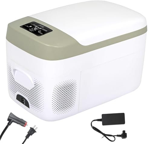 Fullwatt Kompressor Kühlbox 25 L, Tragbarer Autokühlschrank, 20℃-20℃, 12V 24V 220-240V, Tragbare Camping Gefrierbox, Geeignet Für Wohnmobil, Lkw, Boot
