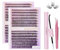 catlinez Faux Cil, individuel DIY Cils Extension Kit 30D+40D, 280 PCS Extension Cils, Bouquet Cluster Lashes (9-16 mm)