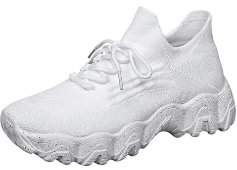 Générique Chaussure Pied Nu Femme Basket Running Chaussures Basket Chaussures De Multisports Outdoor Femme Chaussure De Sport Femme Respirante Compensées, 40.5 EU