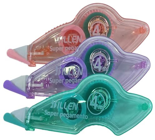 TRLREQ 3 Pack Glue Roller,4m X 5mm Double Side Adhesive Glue Tape for Crafting Cards Making Photo Album Journal Scrapbooking