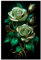 fghgbf Grüne Rose 5D Diamond Painting Set Diamond Painting Bastelset Square Drill für Erwachsene Diamant Malerei für Wohnzimmer und Schlafzimmer Wanddeko 20x50cm