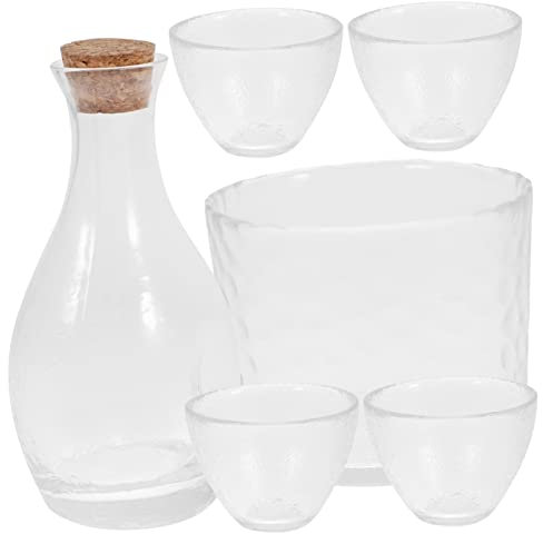 Garneck Weinglas Sake- Für Haushalt Sake-Topf Mit Kirschblüten Weinspender Für Küche Spirituosen-weinspender Handbemalter Kreativer Zur Aufbewahrung Für Hause