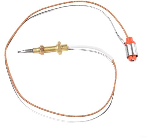 Uwithdanceme Kupferkopf-Thermoelementschraube für Sabaf eingebauten Herd, Ersatz-Thermoelement für Gasöfen, Kessel und Warmwasserbereiter (lange Nadel 40 cm)