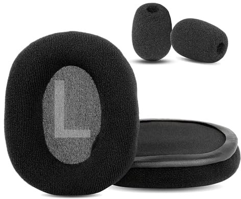 XRHTONG Cuscinetti auricolari sostitutivi in tessuto morbido compatibili con Razer Barracuda X cuffie da gaming wireless Cuscinetti (Tessuto morbido/Schiuma ad alta densità)