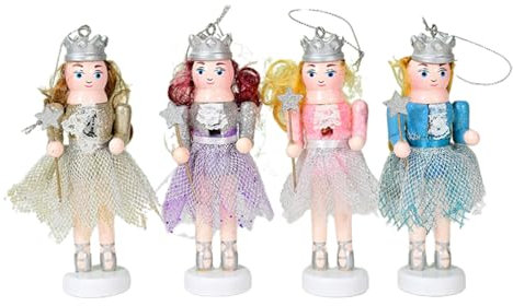 BTGHPI Holz Mädchen Soldat Baum Ornamente Holz Weihnachtsbaum Dekore Geschenk Anhänger Indoor/Outdoor Home Bauernhaus Stücke