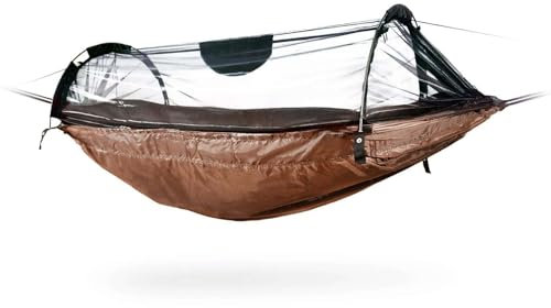 DD HAMMOCKS Hamac avec moustiquaire - Marron - 300 x 180 cm - Charge maximale : 125 kg
