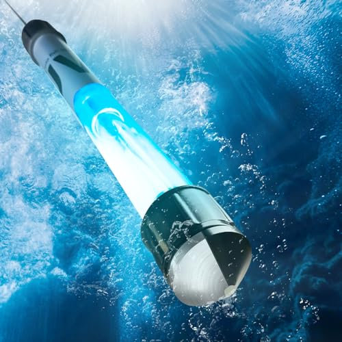 Lumière UV à immersion froide de 20 W pour bac à glace de 370 à 3 000 gallons - Clarificateur d'eau UV pour immersion froide, bain de glace, jacuzzi, piscine, spa et aquarium