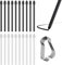 Viojrlly Lot de 20 S Pen Tips Pointes de Remplacement pour Samsung Galaxy Tab S9/ S9 FE/ S9 FE+S8 / Tab S8+ Plus/Tab S8 Ultra, avec Outil à épiler, Compatible avec Samsung Galaxy Tab S8 (Blanc Noir)