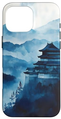 Japanese Mountain Temple Case for iPhone 16 Pro Max