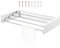 Eyoulife Étendoir à linge extensible 50 x 25 x 7 cm - Sèche-linge mural en acier inoxydable avec 4 barres - Peut être utilisé comme barre à serviettes, porte-vêtements, porte-chaussures