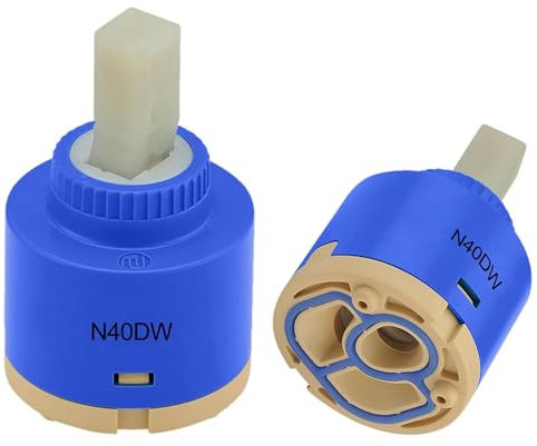 Cartuccia per rubinetto in ceramica cartuccia interna di ricambio per rubinetto monoblocco da bagno o cucina (Corte gambe 40mm)