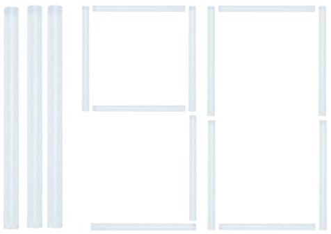 Heißklebersticks, 90 Pack Nachfüllpackung Klebstangen, transparent, für alle Temperaturbereiche, hohe Viskosität, 10/20 x 0,7 cm, keine Verunreinigungen oder Blasen für Metallholzglaskunsthandwerk