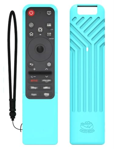 OURHZTB Funda de silicona MR25GA Magic para mando a distancia LG MR25GA Magic Smart TV, funda protectora suave, antideslizante, antipérdida, a prueba de polvo (azul luminoso)