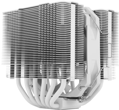 TR-Thermalright Peerless Assassin 120 MINI White CPU Cooler, Double Tower with 6 Heat Pipes, 120mm PWM Fans Low Noise 25.6dBA, White Top Cover, for AM5/AM4, Intel lga1851/1700/115X/1200/2011