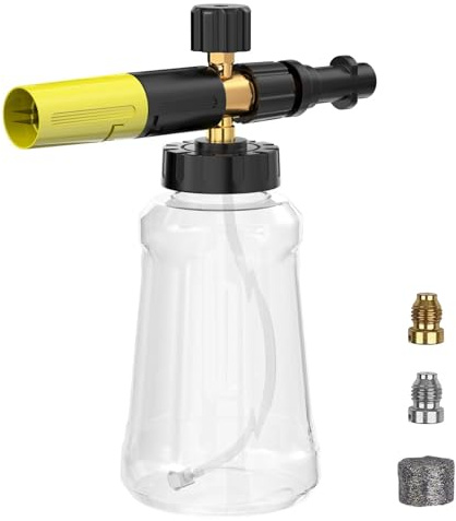 Crynvor Schaumsprüher Auto, Schaumpistole Autowäsche, Schaumdüse, Schaumkanone Autowäsche, Schaumlanze, Hochdruckreiniger Schaumpistole, Snow Foam Sprüher, für Kärcher K-Serie Hochdruckreiniger