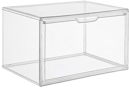 Lylithuif Taschen-Vitrine, transparent, wasserdicht, staubdicht, starkes magnetisches Design, Schuhe, Aufbewahrungsbox für Anime-Figuren, Geldbörse, Handtasche, Vitrine, langlebige