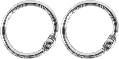 Rayher Hobby Rayher 2520000 Metallringe zum Öffnen, 17 mm ø innen, Nickelfrei, SB-Btl. 12 Stück, Silber (Packung mit 2)