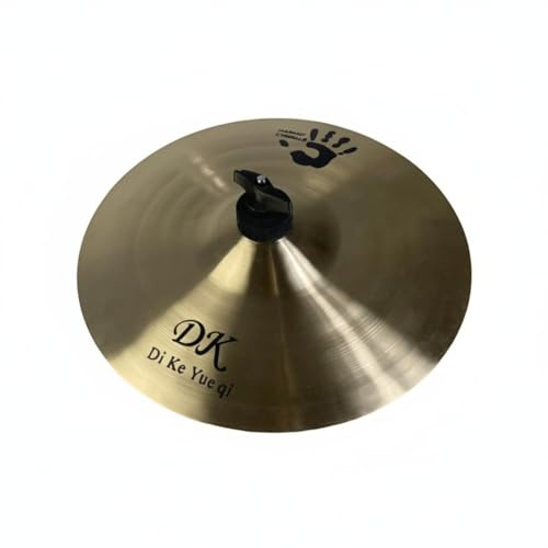 KQFCAZRE Platillo Splashy B20 de 10 Pulgadas Plato B20 de Mano Sostenido Corto Plato Choque Manual para Percusión, Platillo De Mano DK De 8 Pulgadas