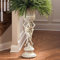 Design Toscano KY9055 Les Filles Joyeuses Pedestal Column Plant Stand with Urn, Polyresin, Antique Stone, 91.5 cm, Cream