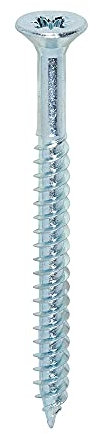 TIMCO Twin-Threaded Woodscrews - PZ - Double Countersunk - 8 x 2 - Zinc Plated - Box of 200