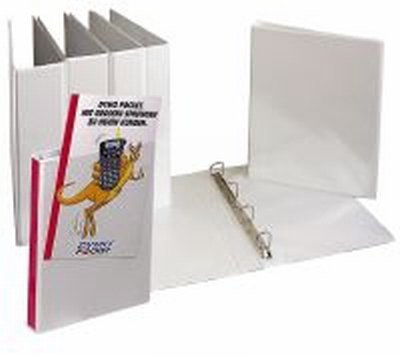 Esselte Leitz GmbH & Co. KG Es Premium Ringbuch A4 ESS 49706 weiß * 60mm 4ring mit 2 Sichttaschen