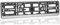 1X Car Registration License Number Plate Surrounds Holder Frame ALL STYLES (SILVER)