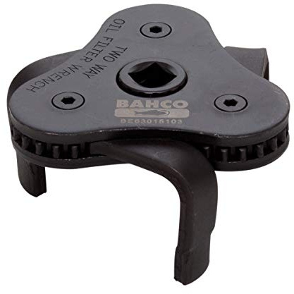 3 Flat Leg Oil Filter Wrench, 65-120 mm, Black