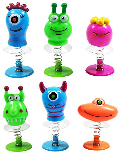 12 jouets monstres sauteurs