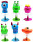 12 jouets monstres sauteurs