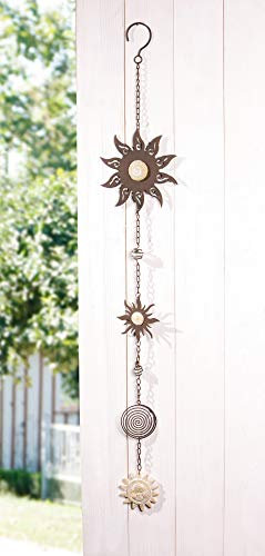 Dekohänger Sonne aus Metall für Innen + Außen, Gartendeko, Wandschmuck, Wanddeko