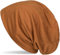 styleBREAKER Klassische Slouch Beanie Mütze, leicht und weich, Longbeanie, Unisex 04024018, Farbe:Cognac