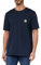 Carhartt Relaxed Fit Heavyweight Short-sleeve K87 Pocket T-shirt, Camiseta Work Utility, Hombre, Azul Marino, L