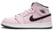 NIKE Air Jordan 1 Mid (GS), Scarpe da Fitness Donna, Multicolore, Rosa (Pink Foam), Nero, Bianco, Antracite, 601, 38.5 EU