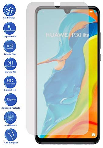 Todotumovil Protector de Pantalla Huawei P30 Lite de Cristal Templado Vidrio 9H para movil