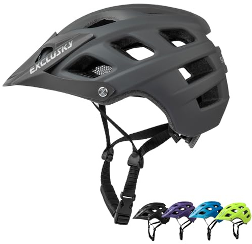 Exclusky Bike Helmet Adults Lightweight Bicycle Helmet Mountain Bike Helmet for Men Women
