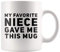 Panvola My Favorite Niece Gave Me This Mug ' Aunt Gifts from Niece Mothers Day Auntie Tia Appreciation Gifts Ceramic Coffee Mug 11 oz White