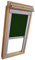 Sichtschutz-Rollo für VELUX Dachfenster für TYP GGL/GPL/GGU/GPU - F08 - Farbe dunkelgrün - mit Aluminium Seitenschienen