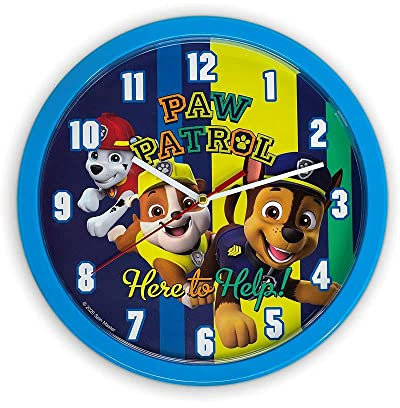 Kidslicensing Patrol - Wanduhr - Dekorative Uhr für Kinder - 25 cm, KD-PW16696, Bunt, One Size