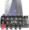 PC Chassis Fan Hub, Computer Tempreture Regulator, 4Pin CPU Kühlungs Hub, Lüfter Chassis Fan, Lüfter Drehzahlregler, Gehäuselüfter für Computergehäuse mit PWM Kabel(SATA)