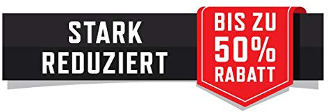 Schaufenster Aufkleber für SALE-Aktionen 50x16cm Stark reduziert - bis zu 50% Rabatt | PB-Onlinehandel