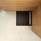 Piatto Doccia Quadrato 80x80cm in Pietra Vulcanica e Resina Mista Finitura Pietra Nera Ruvida Ultraslim 3 cm