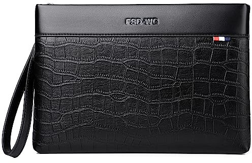 FSD.WG Herren-Clutch-Tasche, 30,5 cm, große Handtasche, A0025, L