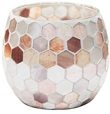 AiiBowy Teelichthalter, Kerzenhalter, Kerzenhaltersets, Glas Kerzenhalter, Kerze Dekorationen, Romantisch, Mosaik-Stil, Farbverlauf, Tischdekoration, Hochzeit, Party, Geburtstagsgeschenk #01