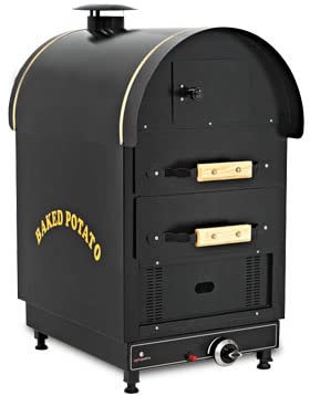 Four à pommes de terre à gaz 2 tiroirs - H 950 mm