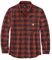 Carhartt Plaid Flannel Relaxed Fit Shirt, Farbe:rot, Größe:L