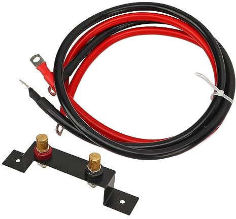 Battery Terminals with Cable, Waterproof Battery Terminal Relocation Kit with Remote Battery Starter Pole For Tractor X3 UTV ATV For Trucks and Campers (4awg)