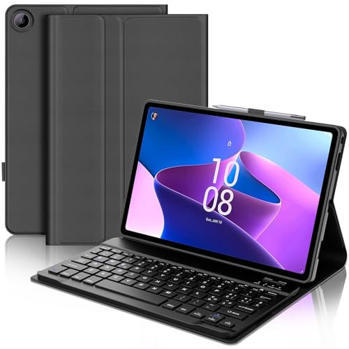 JADEMALL Tastiera per Lenovo Tab M10 Plus 10.6, Italiano QWERTY-Layout Tastiera Ricaricabile Magnetica per Lenovo Tablet M10 Plus 3a Gen 10.6, Nero