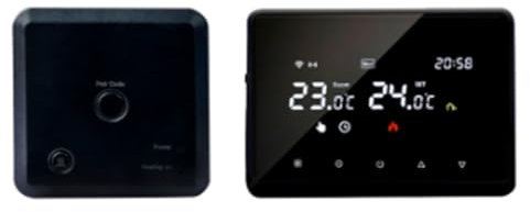 Graootoly Tuya WiFi RF Smart Thermostat Switch Temperature Controller for Gas Boiler Water Heating for Alexa Google Home(Black)