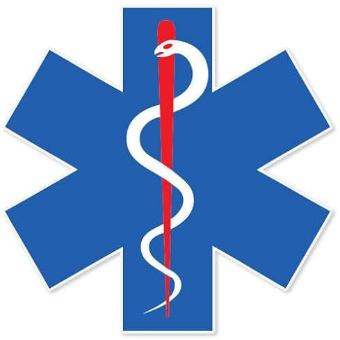 WildeBabsKLBT Medical Alert Symbol EMS EMT Medics K367 Hochwertiger Premium Auto-Aufkleber Sticker Decal Autoaufkleber Aufkleber-Folie 12cm
