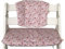 Lucca Kids, Hochstuhl-Sitzkissen, Einfache Reinigung, rutschfest, Kompatibel mit Hauck Alpha und ähnlichen Hochstühlen, Blumen Rosa